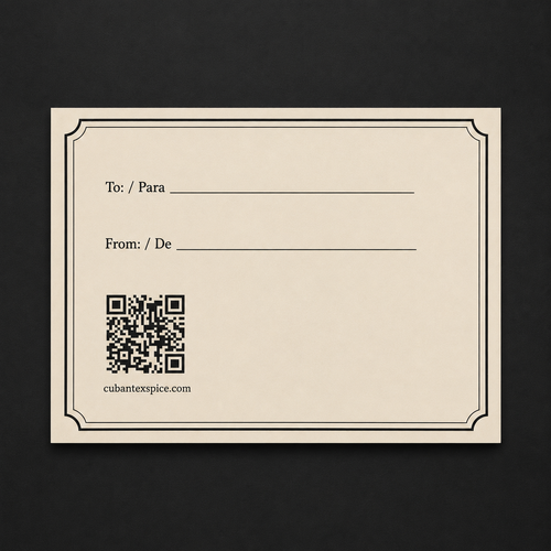 Tarjeta Personalizada — Cuban-Tex Spice Co.