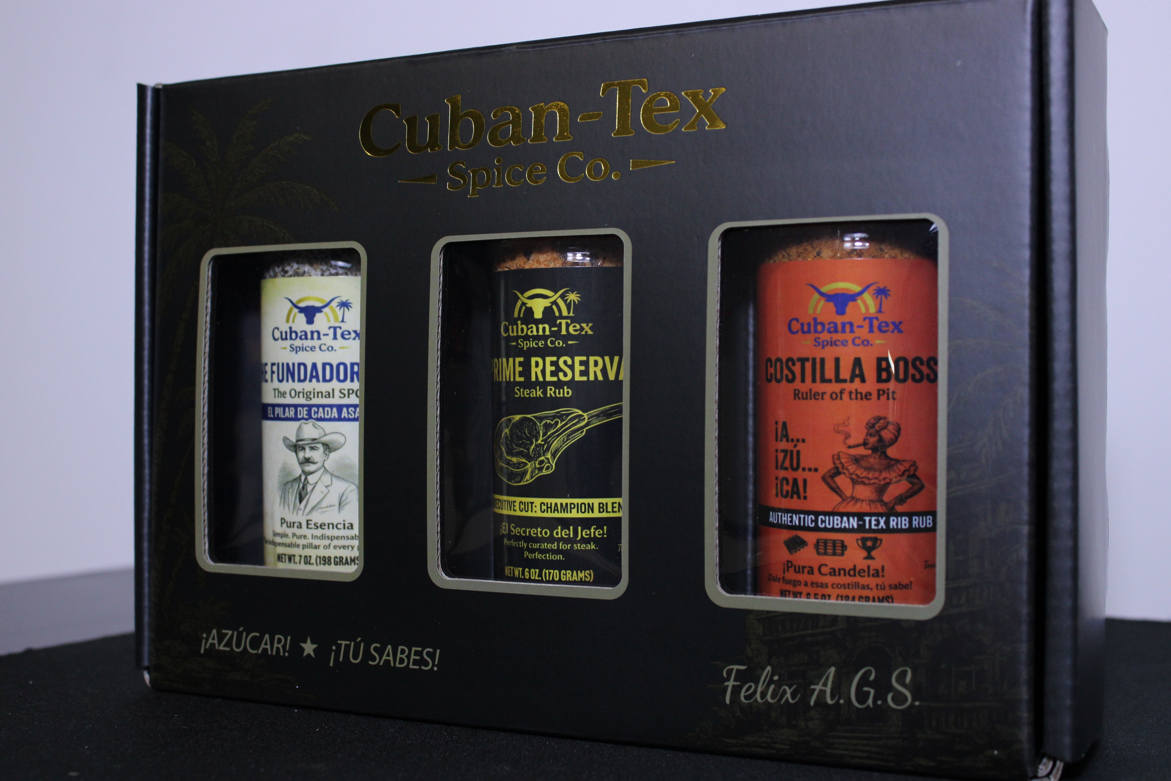 El Pitmaster Box — Cuban-Tex Gift Set
